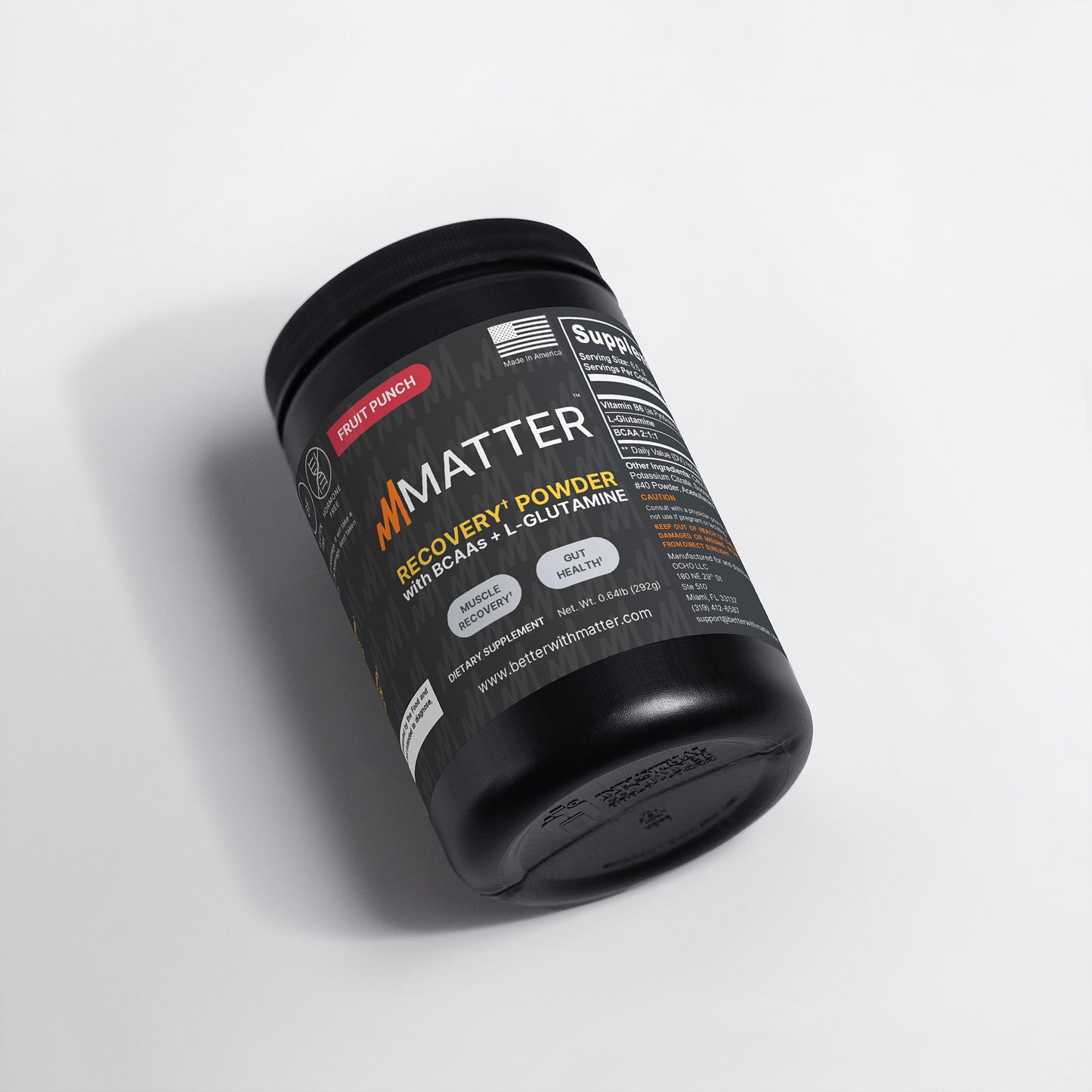 RECOVERY POWDER (with BCAAs + L-Glutamine) (Fruit Punch)