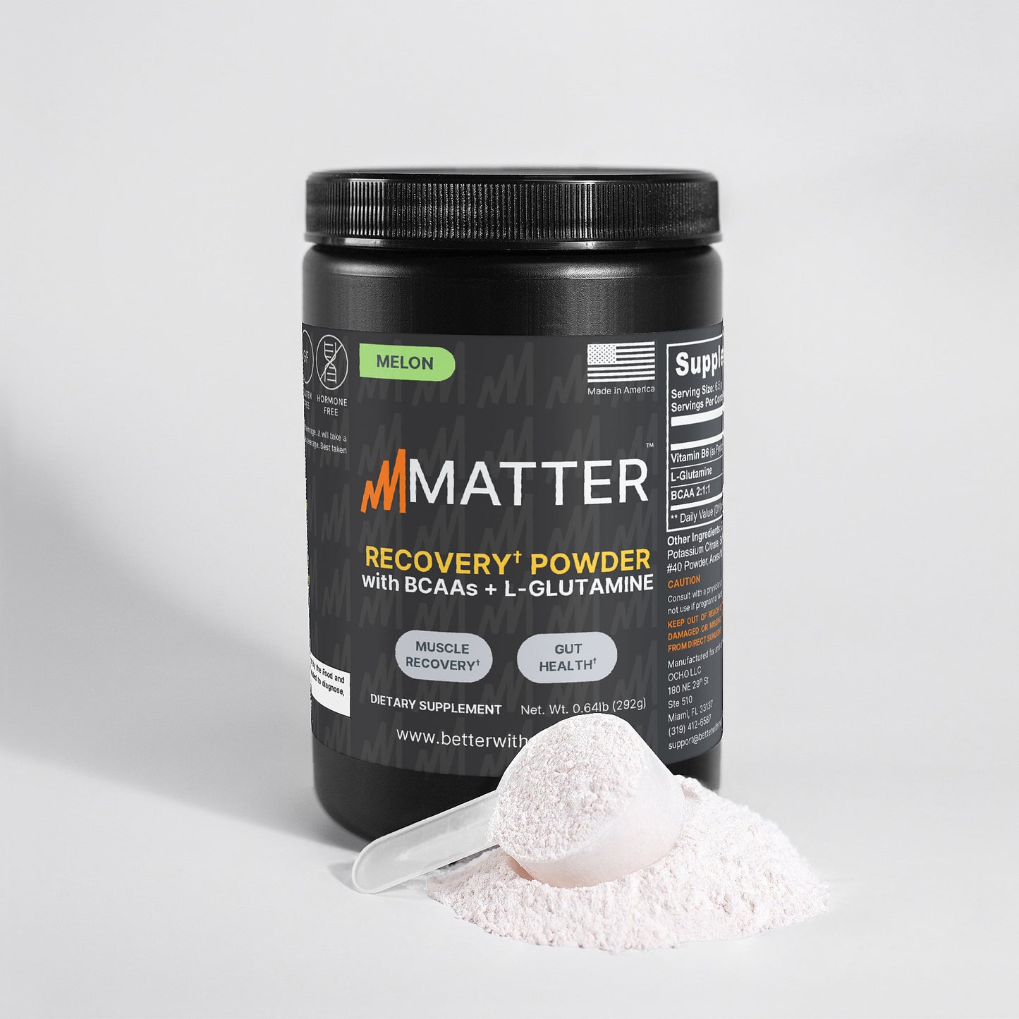RECOVERY POWDER (with BCAAs + L-Glutamine) (Melon)